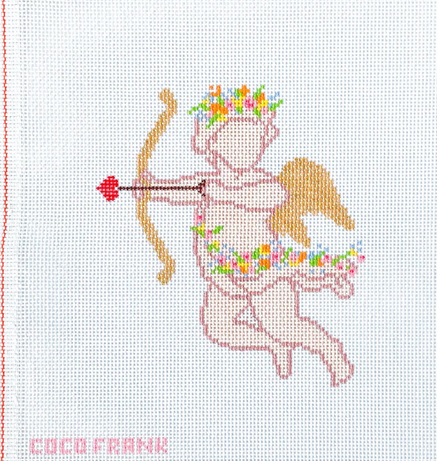 coco frank cupid ornament needlepoint canvas