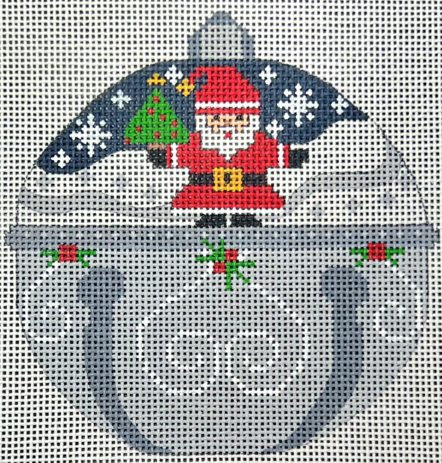 danji Santa Jingle Bell needlepoint canvas