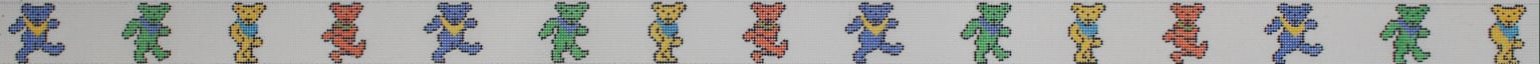 elm tree needlepoint Grateful Dead Bears Belt canvas