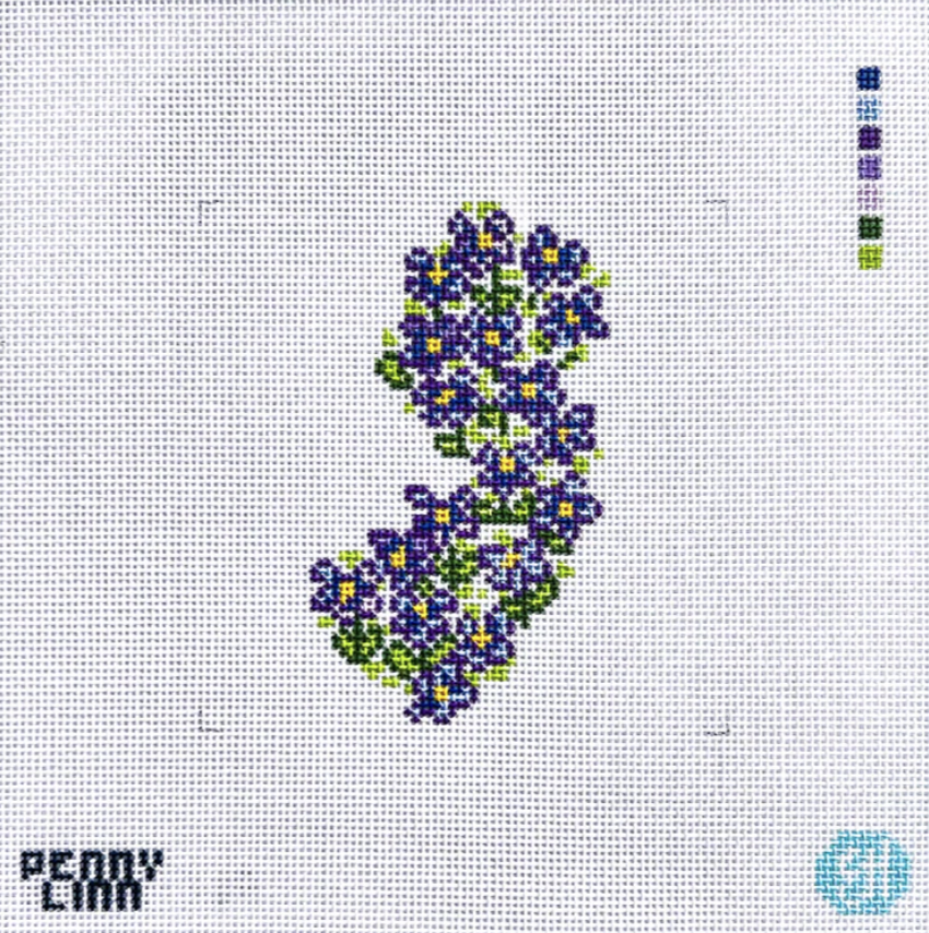 evelyn henson State Flowers New Jersey Penny Linn needlepoint canvas