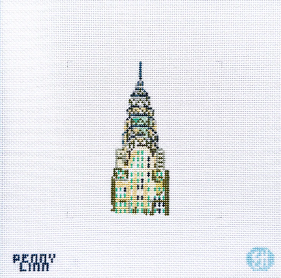 evelyn henson chrysler building new york needlepoint canvas