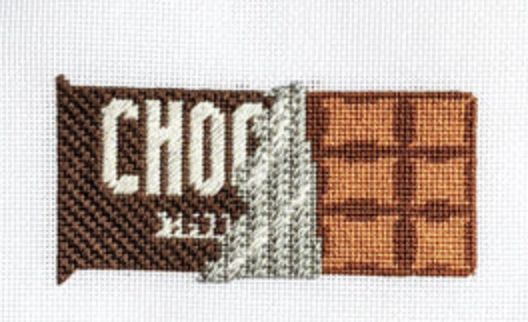 fire and iris Chocolate Bar needlepoint canvas