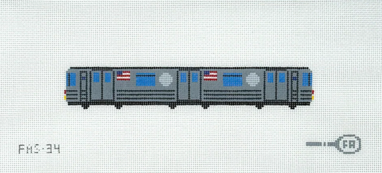 NYC Subway Train Key Fob – Rita's needlepoint