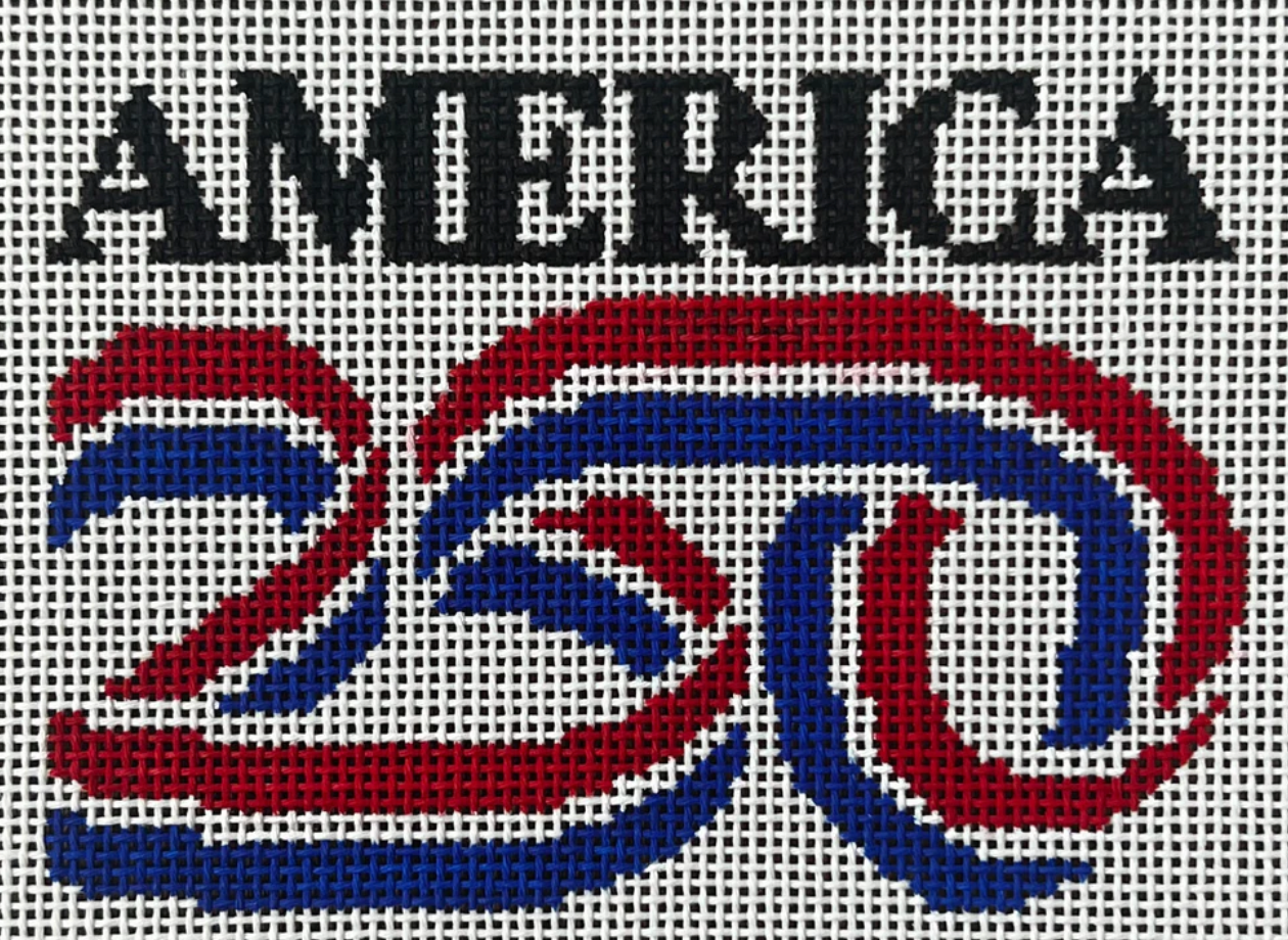 gingham stitchery 250th USA ornament