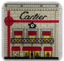 gingham stitchery Cartier Storefront needlepoint canvas