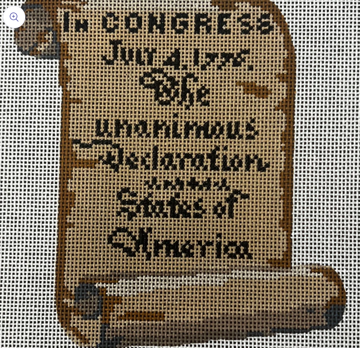 gingham stitchery Declaration of Independence