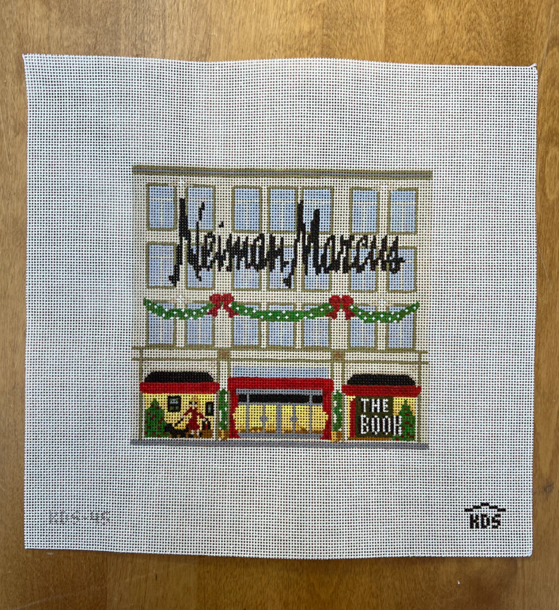 gingham stitchery Neiman Marcus Storefront needlepoint canvas