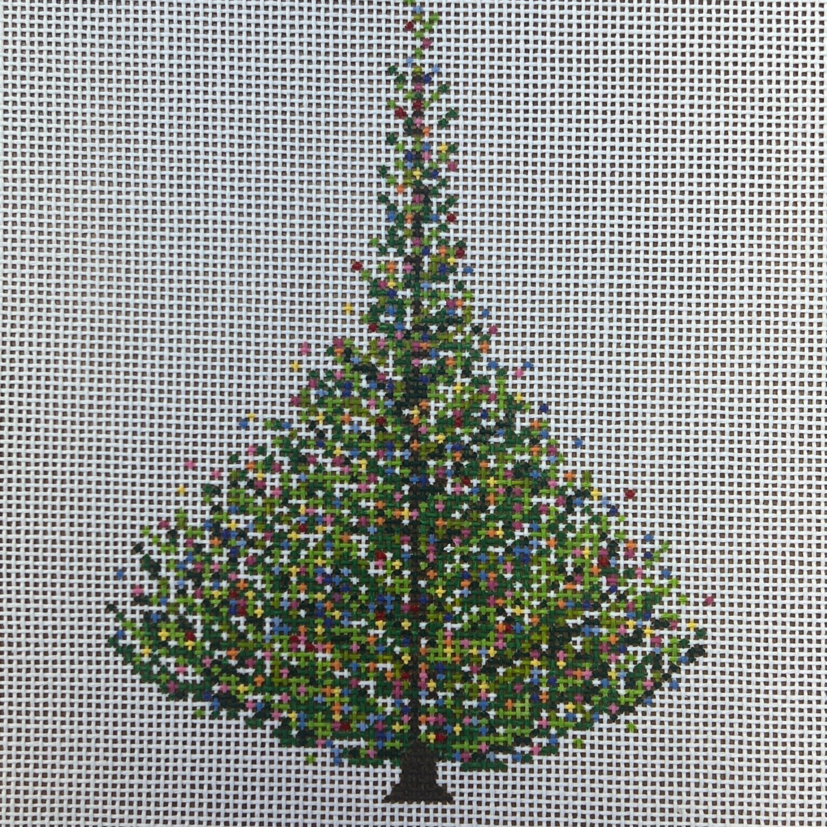 gingham stitchery Tree Farm Christmas Tree needlepoint canvas