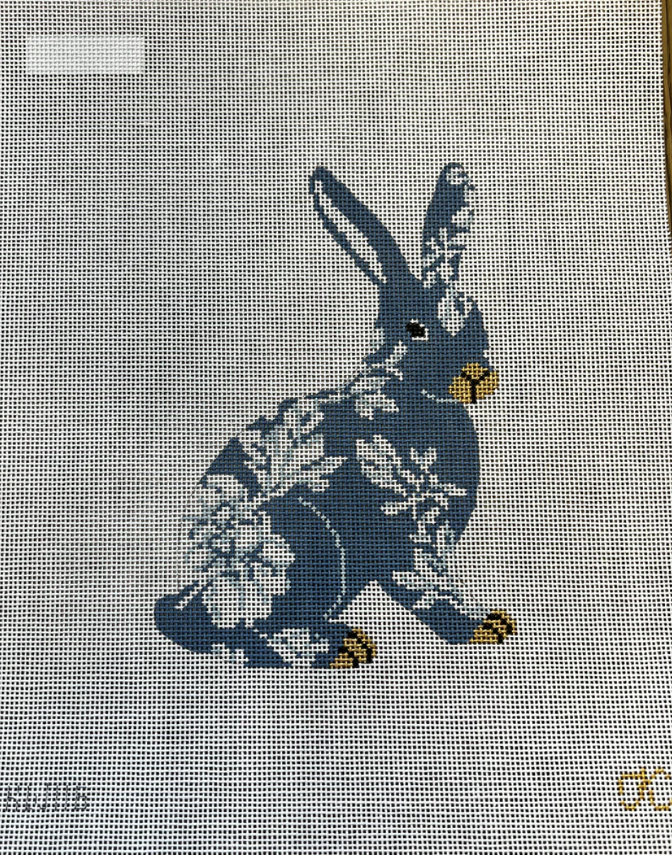 gingham stitchery kate woodward Wedgwood Standing Bunny needlepoint canvas