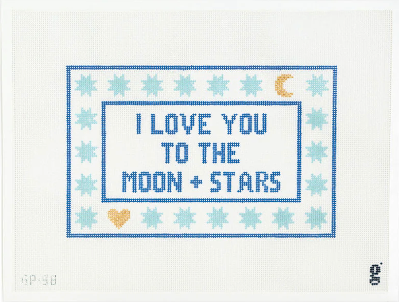 goodpoint i love you to moon stars needlepoint canvas