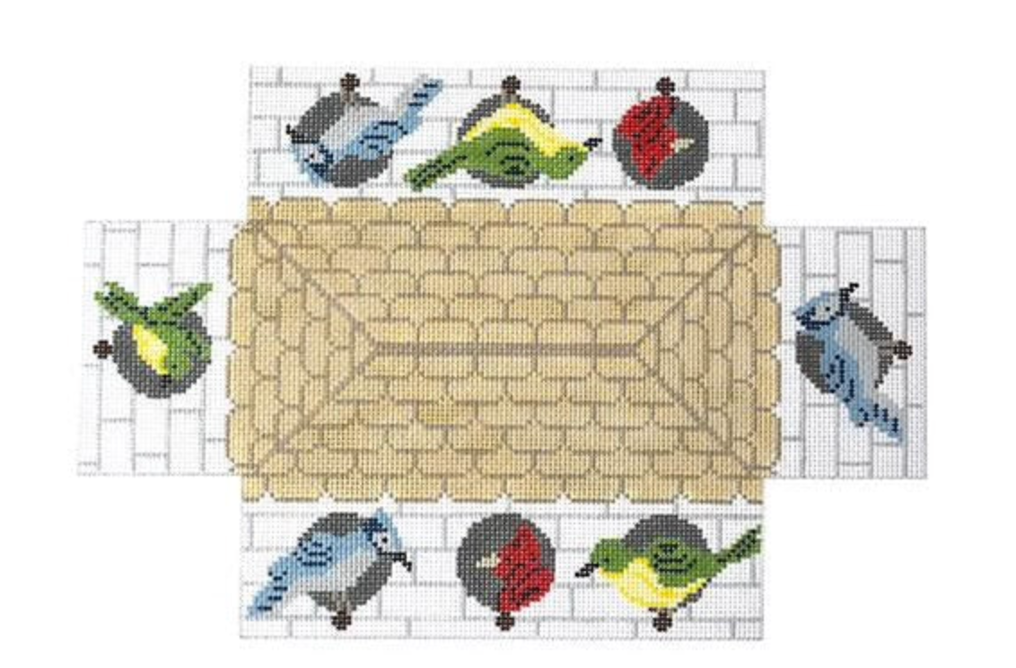 j child Birdhouse Brick Cover needlepoint canvas