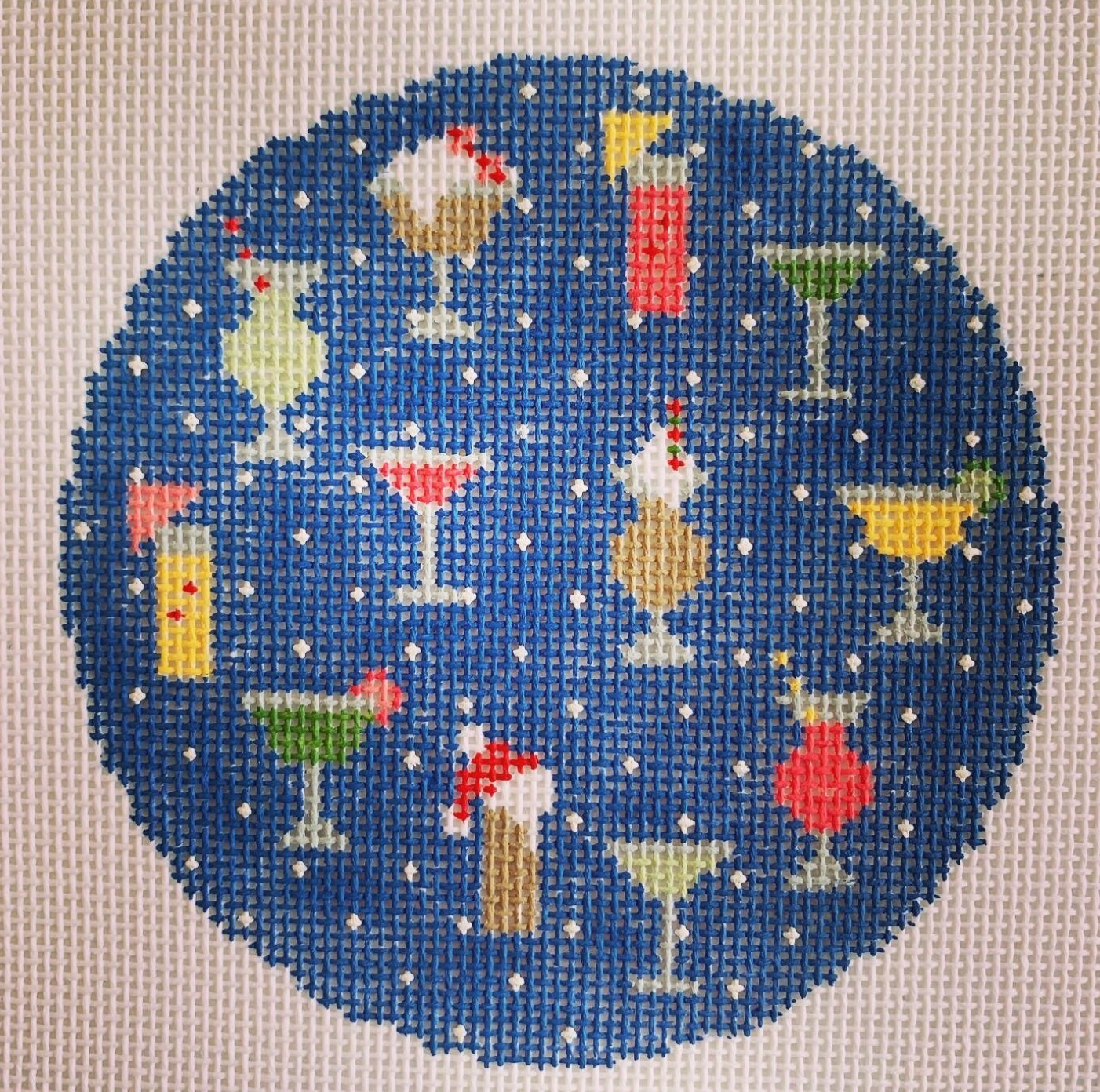 janice holden 12 Days of Christmas 12 Tropical Drinks needlepoint canvas