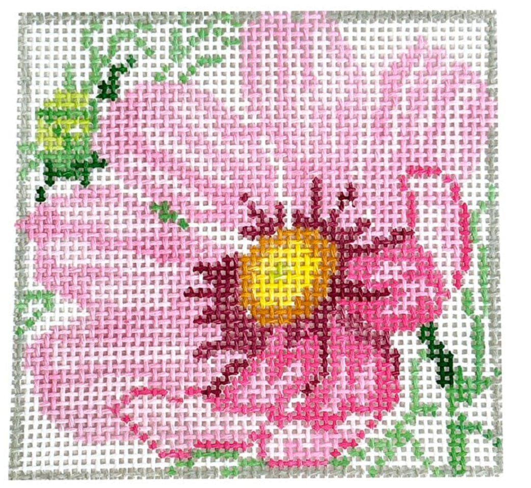 jean smith cosmos coaster 3 needlepoint canvas