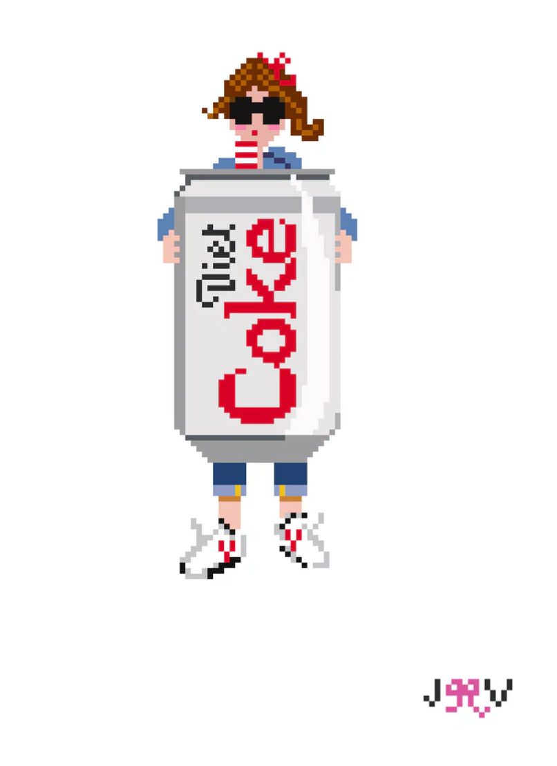 jennifer vallez Emotional Support Diet Coke needlepoint canvas