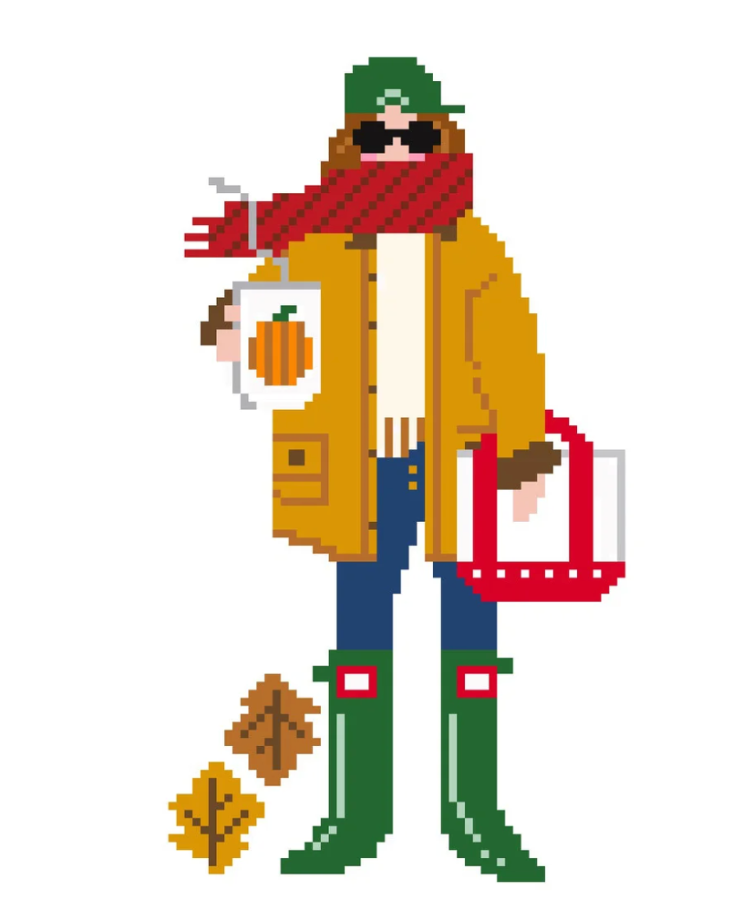 jennifer vallez fall girl needlepoint canvas