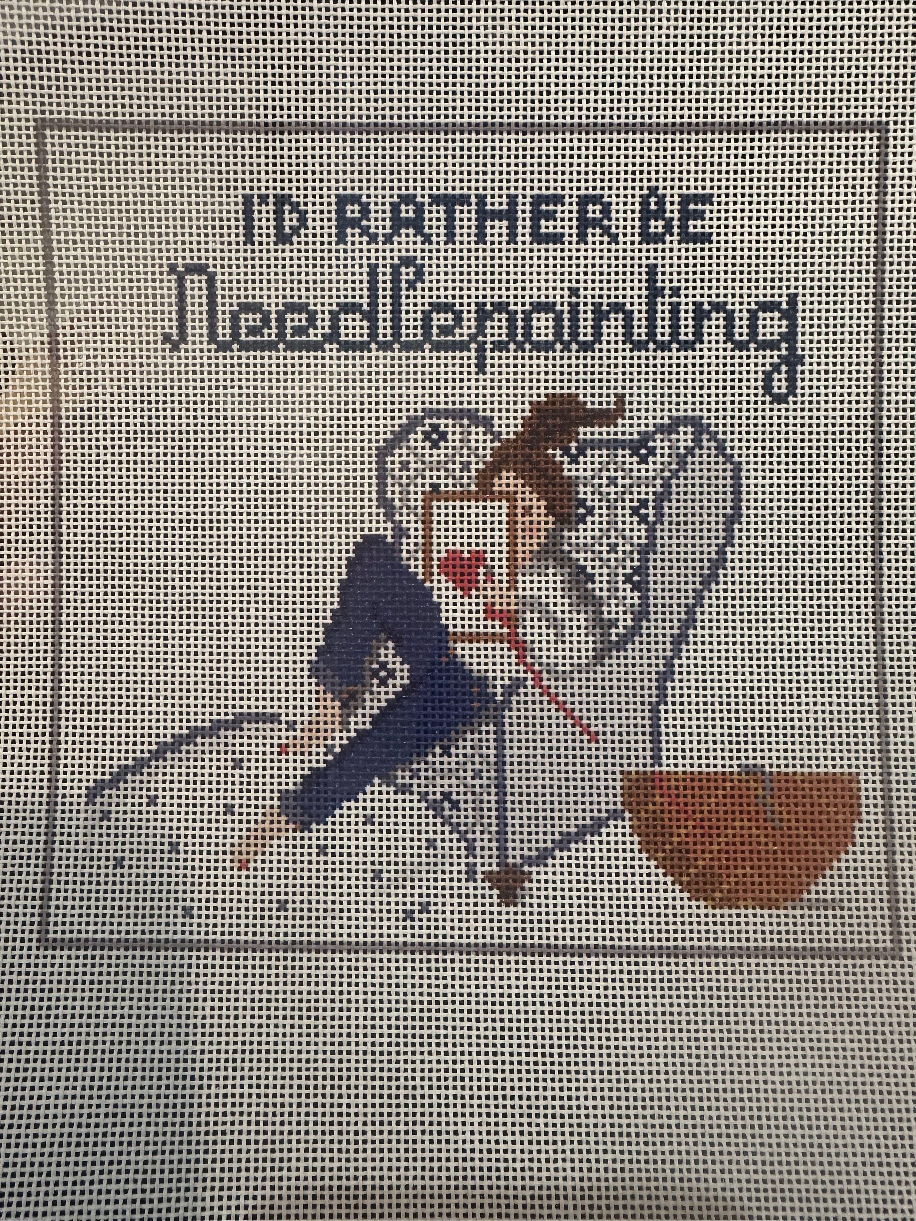 jennifer vallez id rather be needlepointing needlepoint canvas