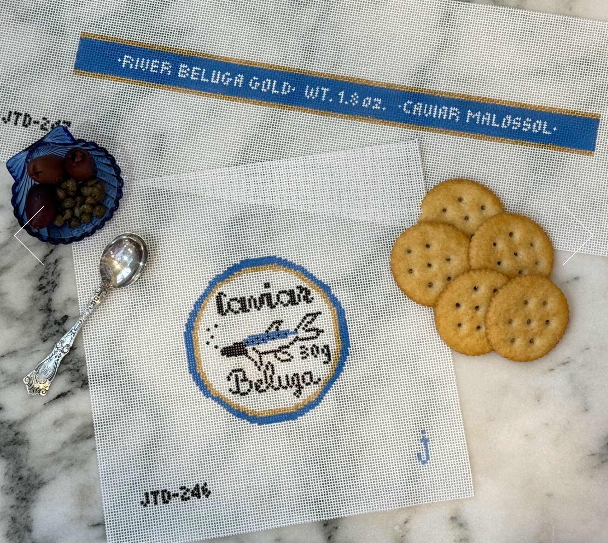 jessica tongel 3D Caviar needlepoint canvas