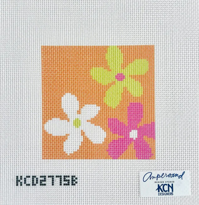 kc designers Floral Square B needlepoint beginners kit