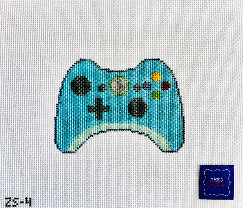 kc designers ziggy stitches Gamer Video Came Controller needlepoint canvas