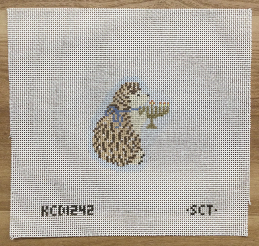 kc designers Hanukkah Hedgehog needlepoint canvas