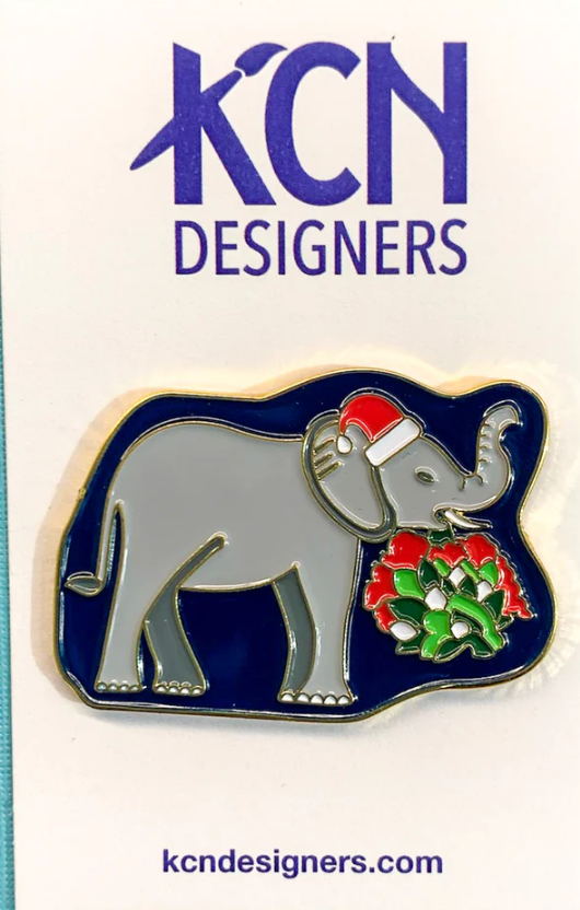 kc designers Holiday Elephant Needle Minder