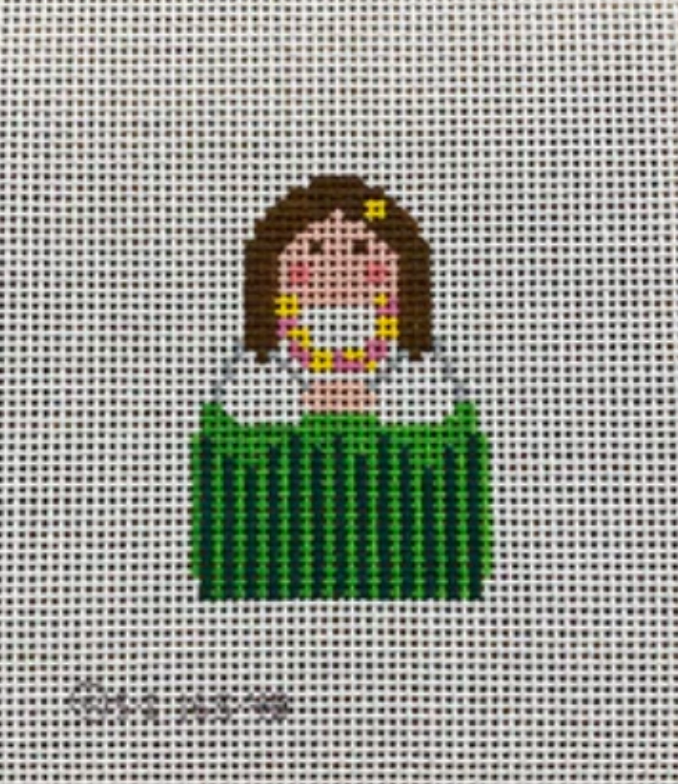 kc designers Hula stitch it Angel needlepoint canvas