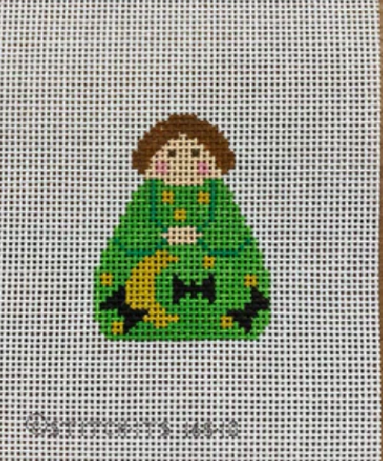 kc designers October stitch it Angel needlepoint canvas