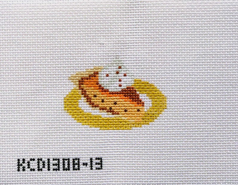 kc designers Pumpkin Pie Ornament needlepoint canvas
