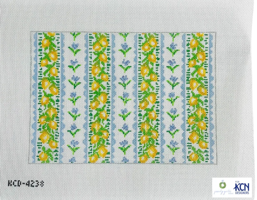 kc designers sct lemon clutch needlepoint canvas