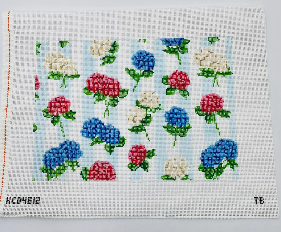 kcn designers Hydrangea Stripe needlepoint canvas