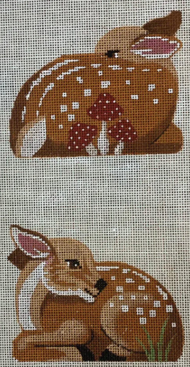 labors of love Double Sided Fawn needlepoint canvas