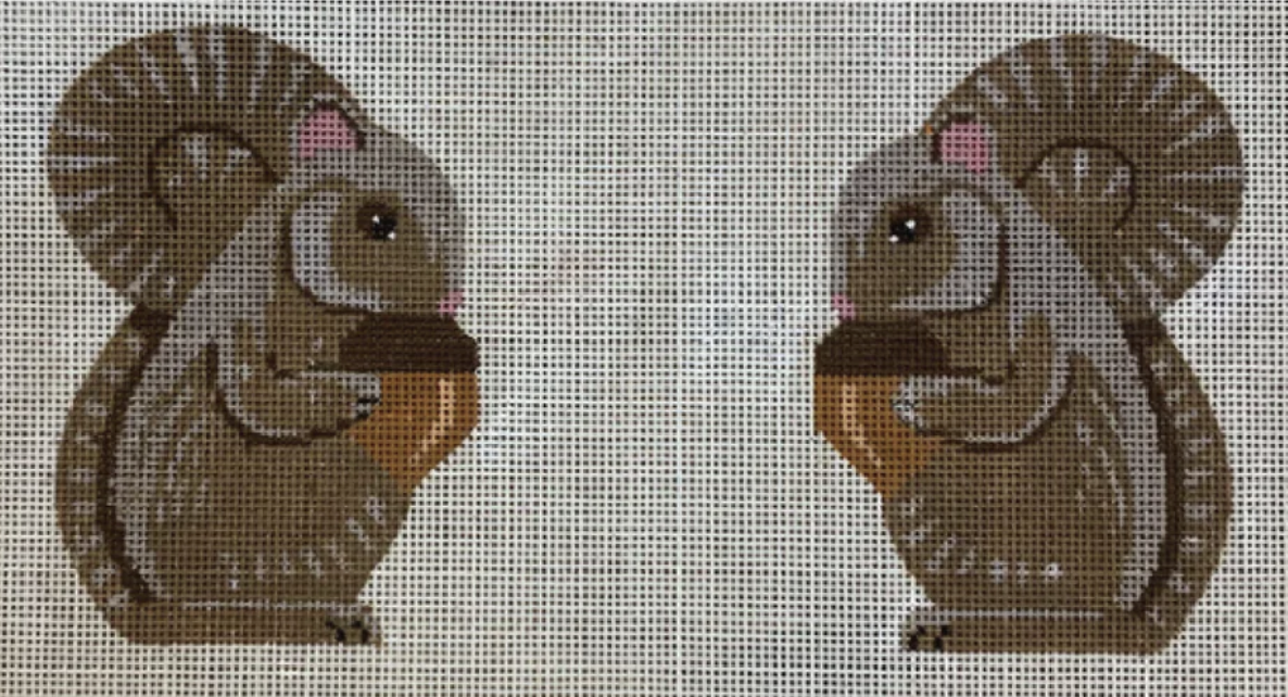 labors of love double sides squirrel needlepoint canvas