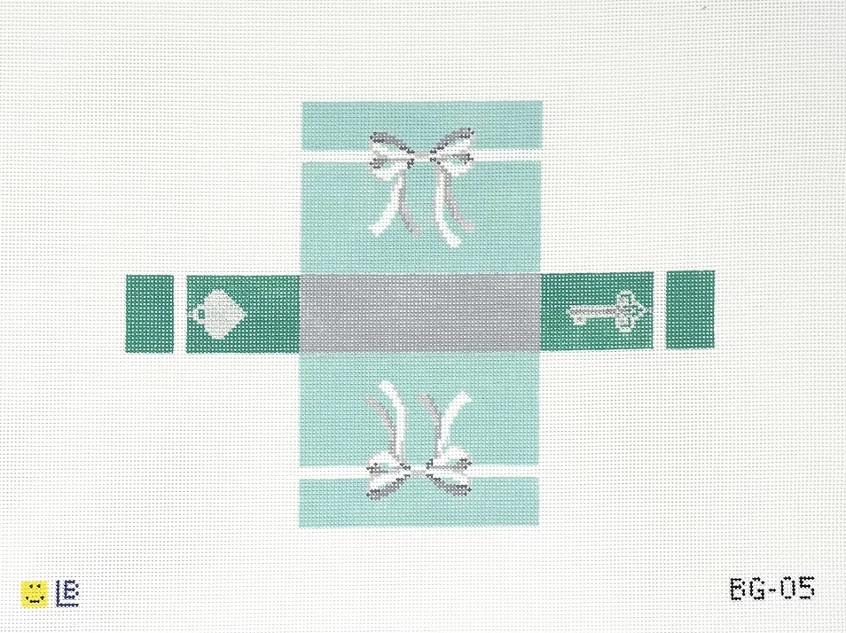 lauren bloch 3D Mini Tiffany Inspired Bag needlepoint canvas