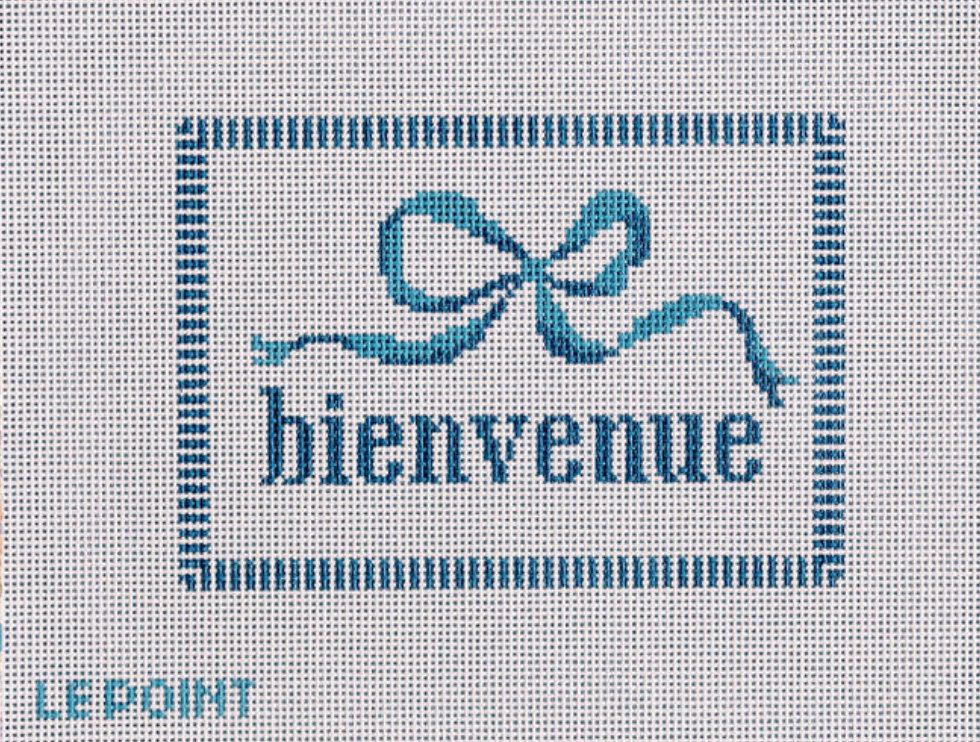 le point Bienvenue needlepoint canvas
