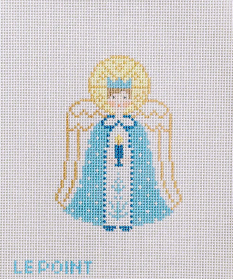 le point Blue Angel needlepoint canvas