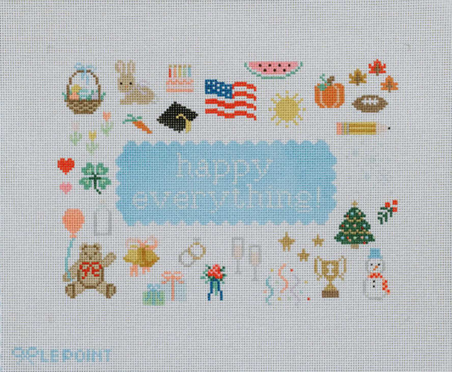 le point studio Happy Everything needlepoint canvas