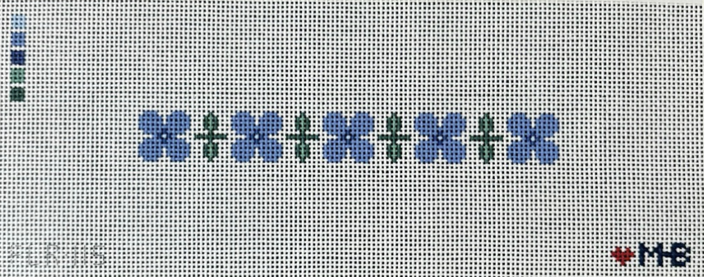 love mhb Big Bloom key FOB Hydrangea needlepoint canvas