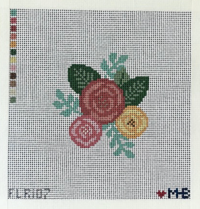 love mhb Fall Bouquet needlepoint canvas
