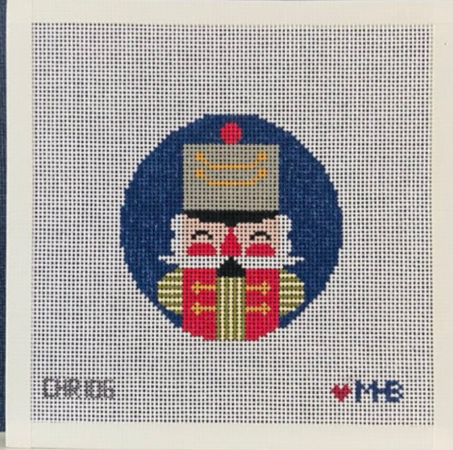 love mhb Nutcracker Archie Round needlepoint canvas