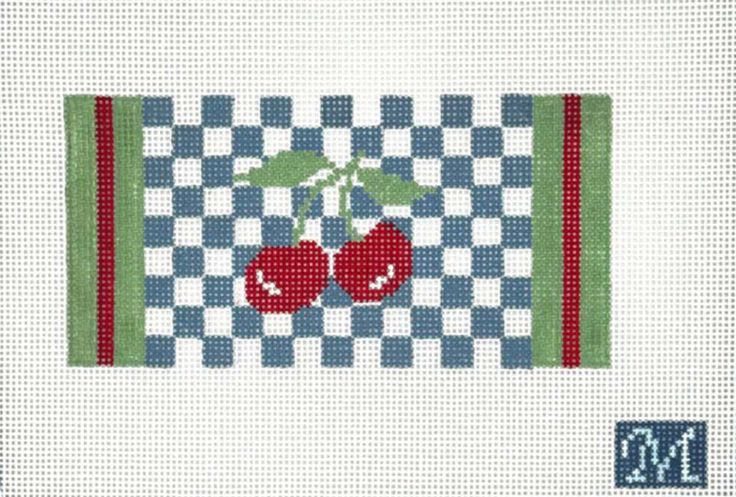 maura nolan Cherries Case needlepoint canvas