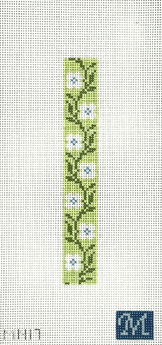 maura nolan Daisy Chain Key Fob needlepoint canvas