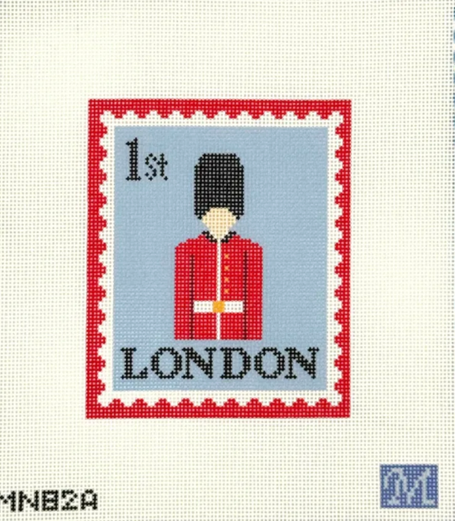 maura nolan London Lookout Stamp needlepoint canvas