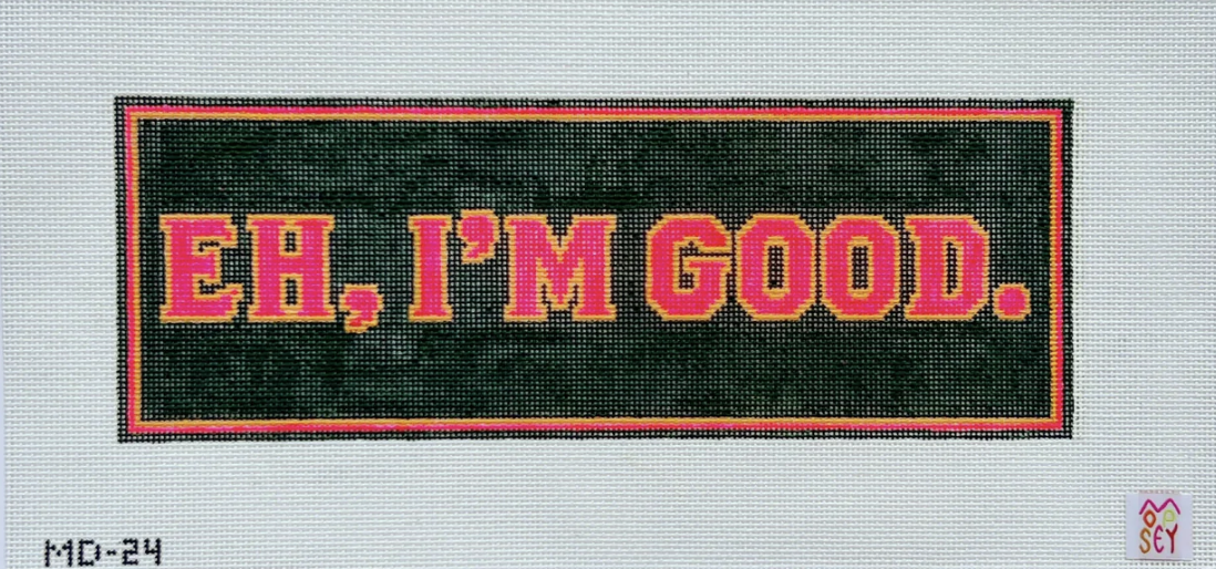 mopsey designs Eh I'm Good The Louisa  needlepoint canvas