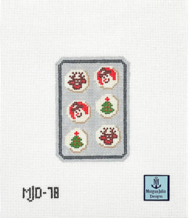 morgan julia Christmas Slice and Bake Cookies needlepoint canvas