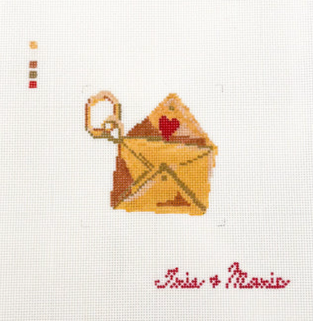 morgan julia Envelope Charm needlepoint canvas