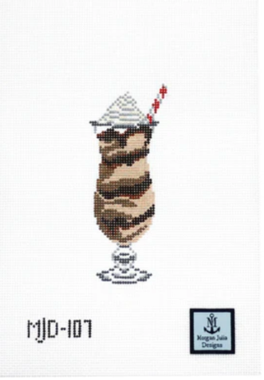 morgan julia Frozen Mudslide Cocktail needlepoint canvas