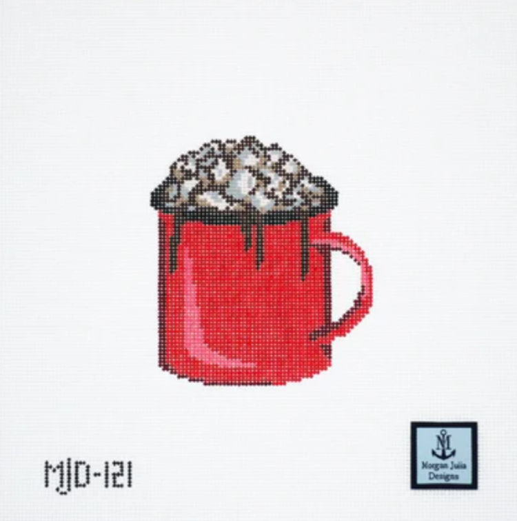 morgan julia Hot Chocolate needlepoint canvas