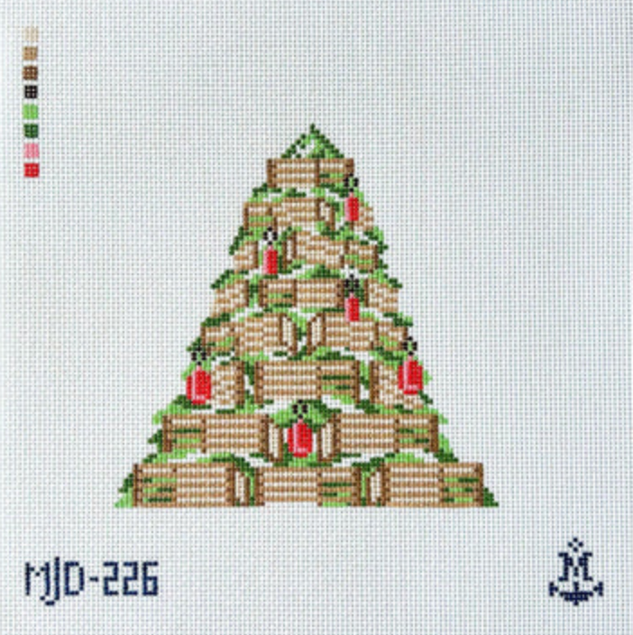 morgan julia Lobster Trap Christmas Tree  needlepoint canvas