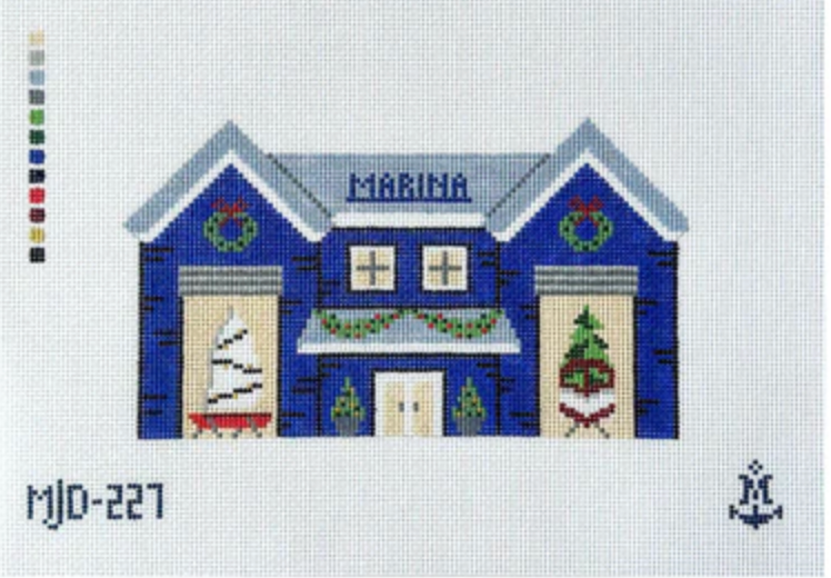 morgan julia Nautical Christmas Marina needlepoint canvas
