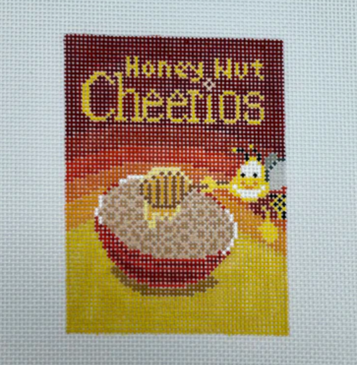 needle nola Honey Nut Cheerios needlepoint canvas